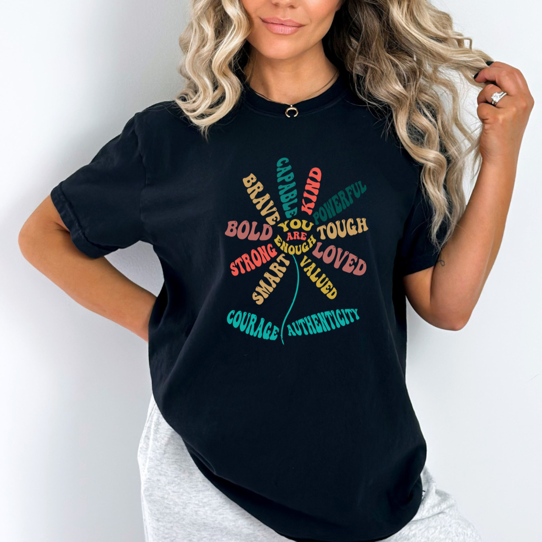 Brave Kind Loved Courage  - Unisex T-Shirt