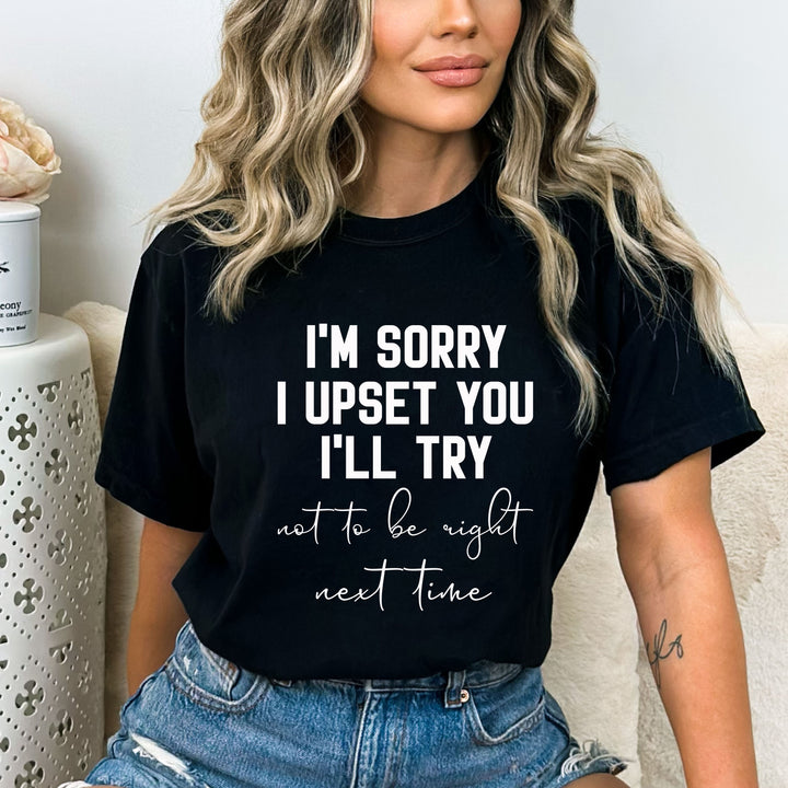 I'm Sorry I Upset You - Bella canvas
