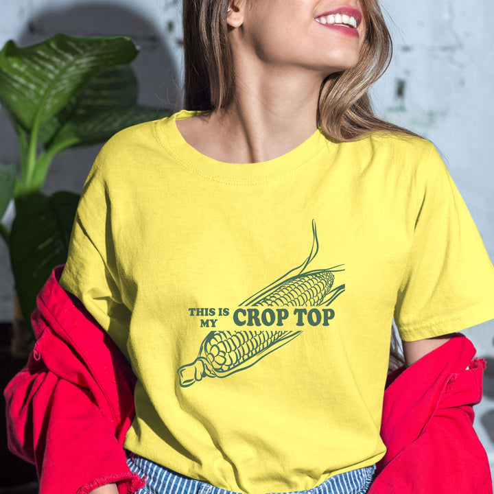 "This is My Crop Top"- Bella Canvas T-Shirt