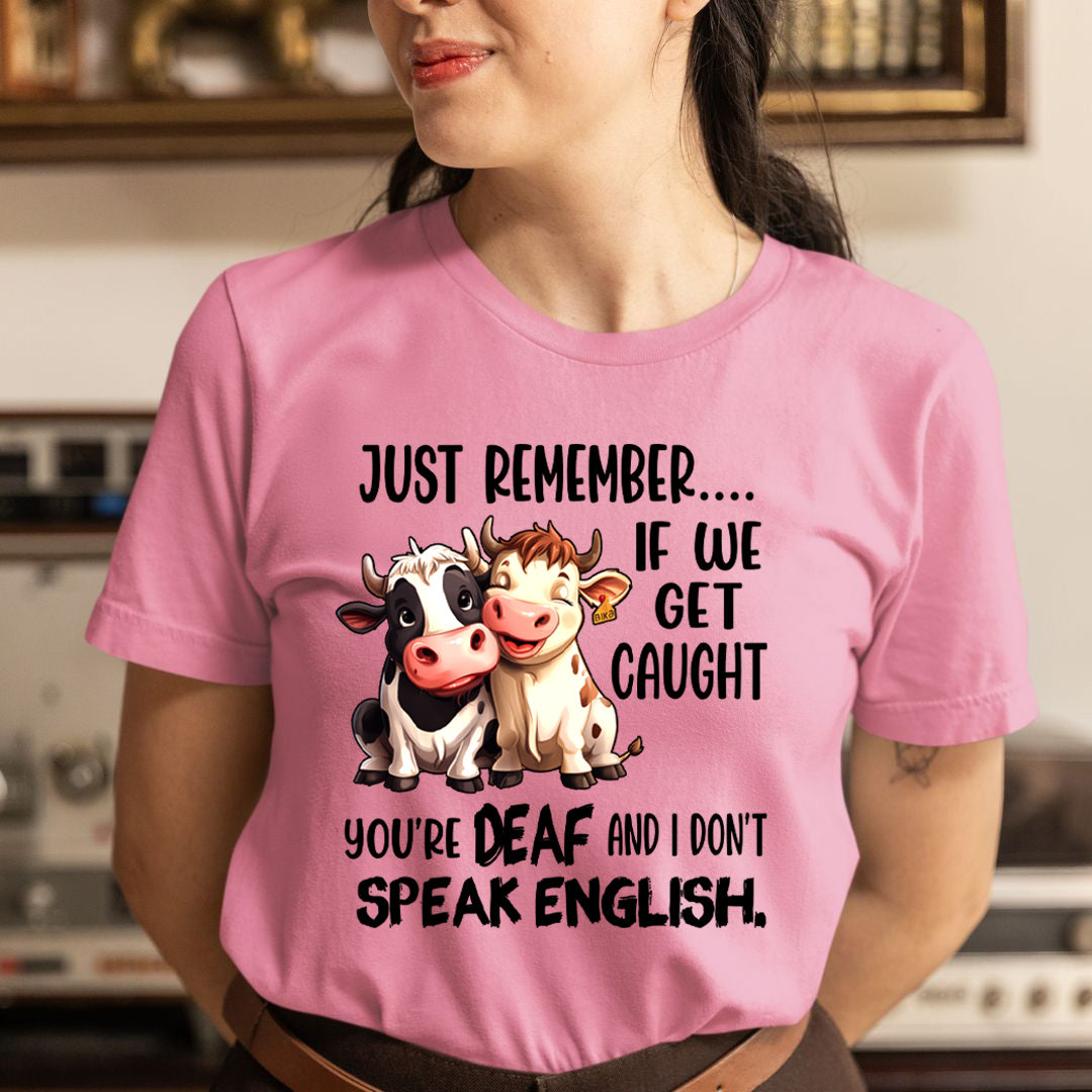 You're DEAF And  I don't speak English - Unisex T-Shirt