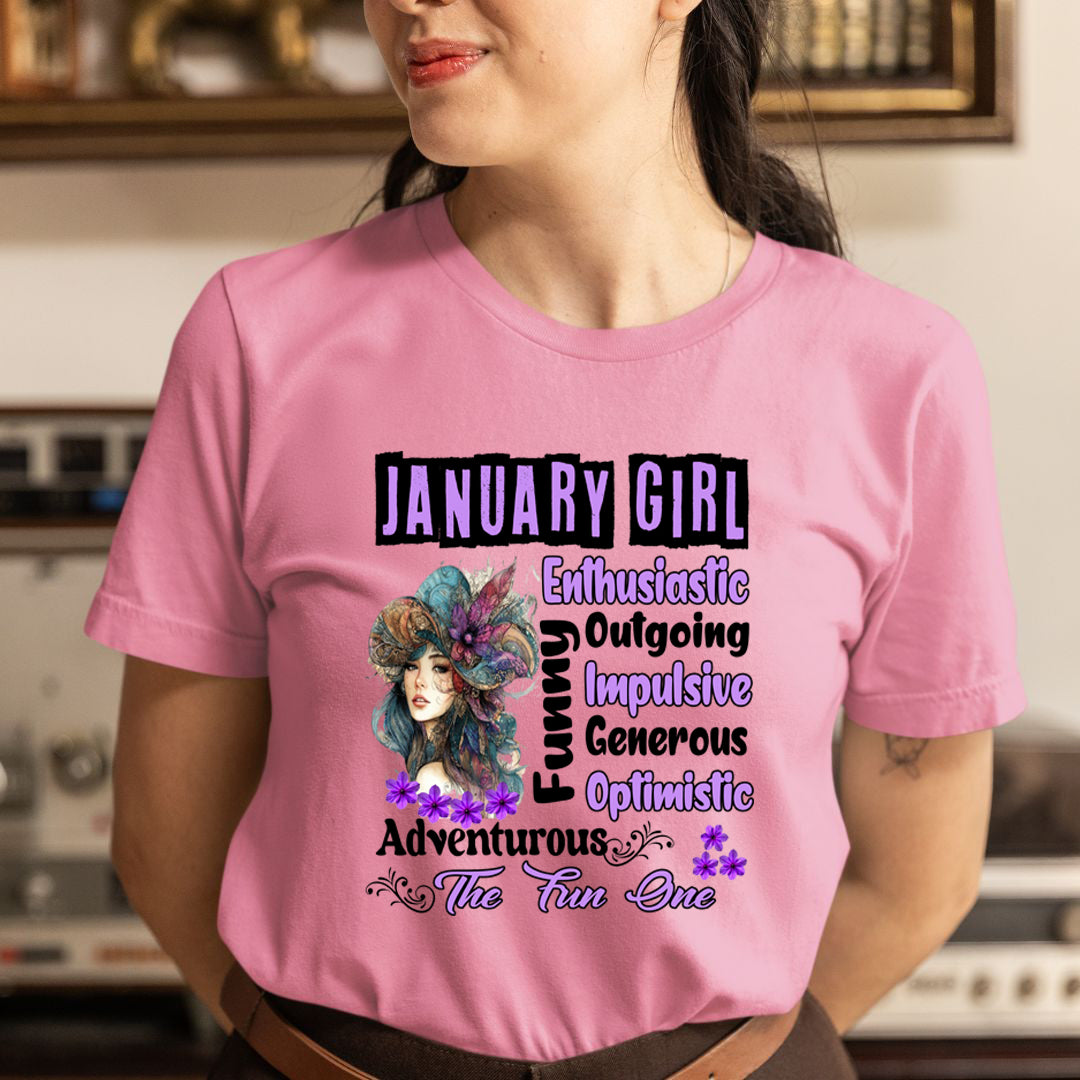 January Girl The Fun One  - Unisex T-Shirt