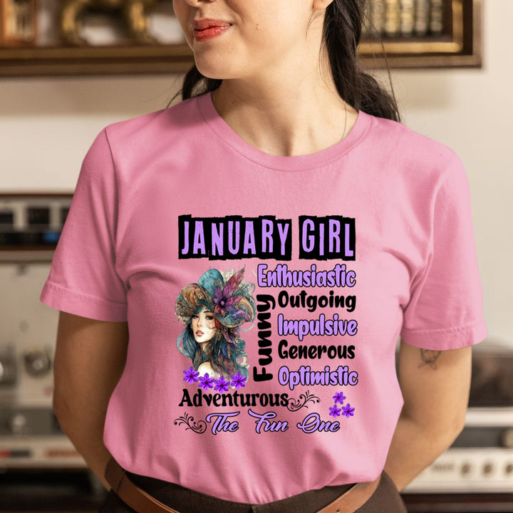 January Girl The Fun One  - Unisex T-Shirt