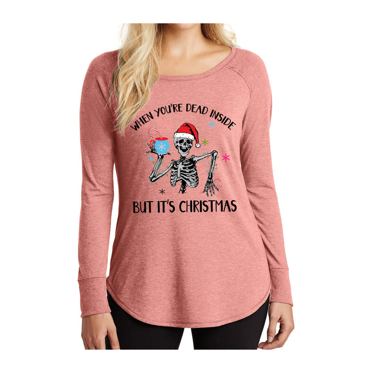 "WHEN YOU'RE DEAD INSIDE"-Stylish Long-Sleeve Tee