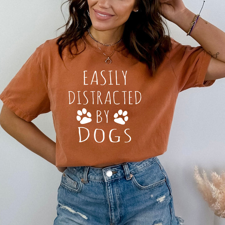 Easily Distracted By Dogs - Bella Canvas