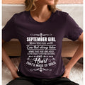September Girl Who Has Heart That's Made Of Gold  - Unisex T-Shirt