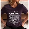 July Girl Who Has Heart That's Made Of Gold  - Unisex T-Shirt