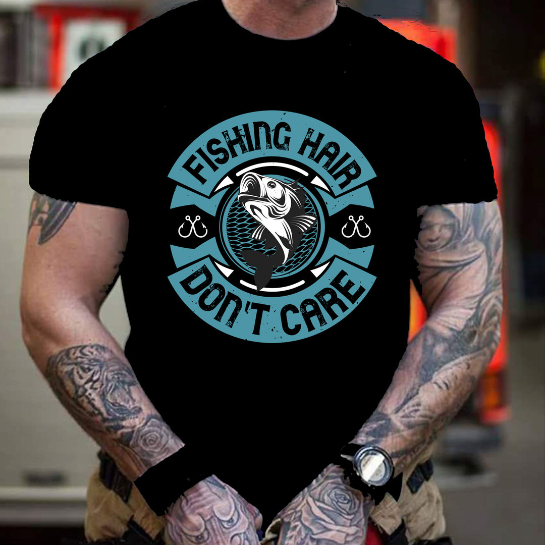 "FISHING HAIR"-Men Tee