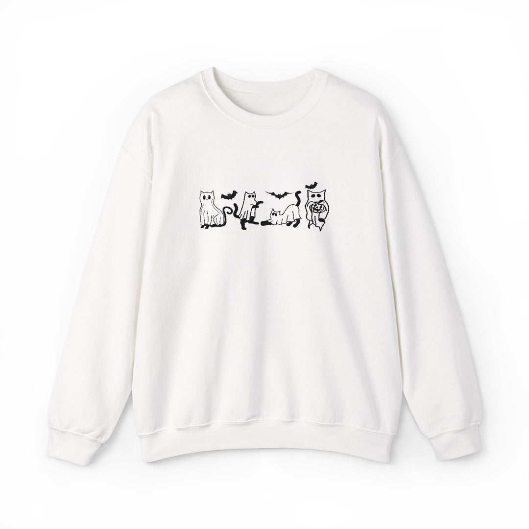 Halloween Ghost Cats - Embroidery Design (Sweatshirt & Hoodie)