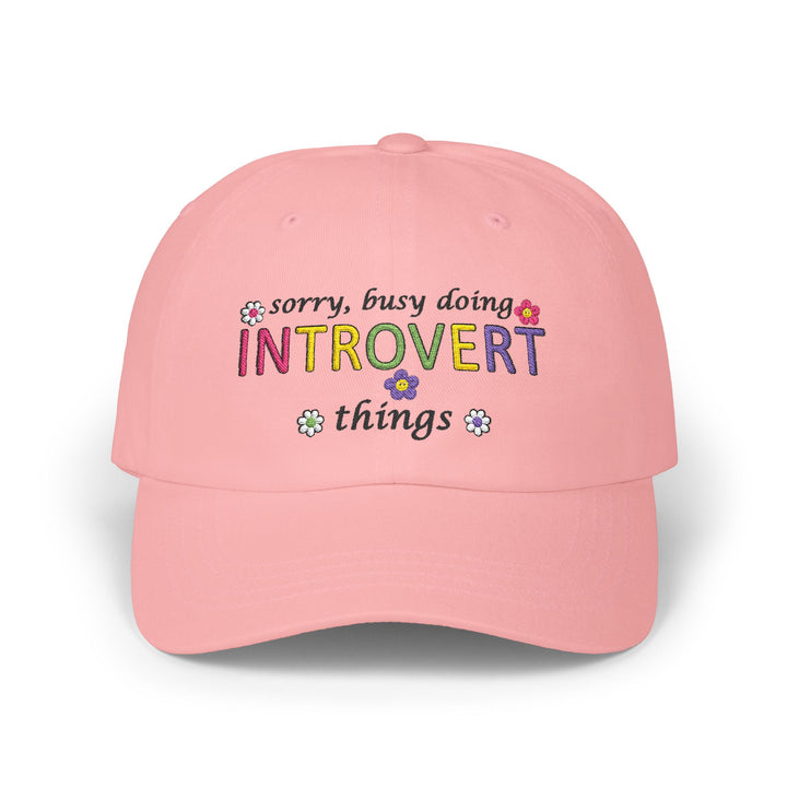 Sorry, Busy Doing Introvert Things - Embroidery Design (Cap)