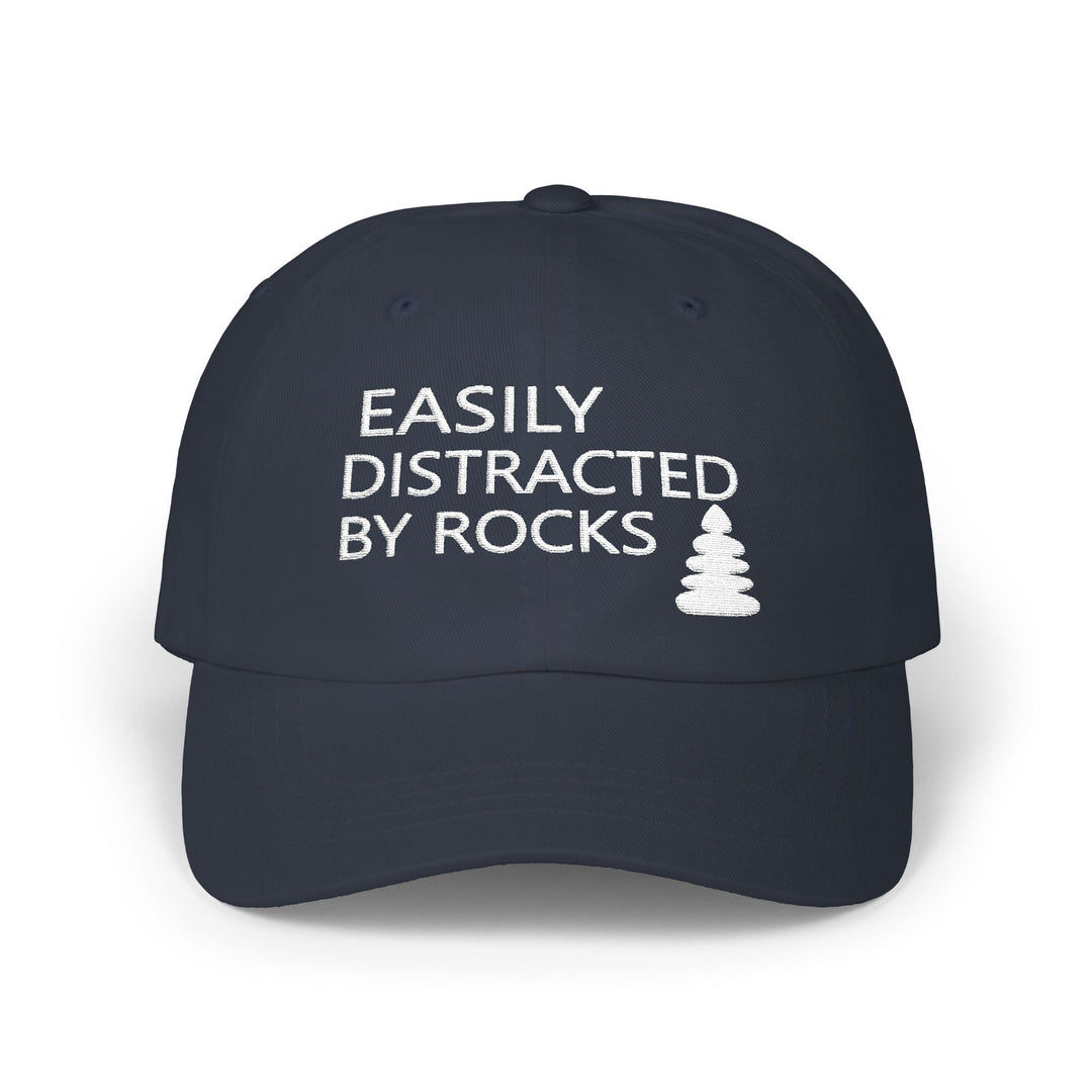 Easily Distracted By Rocks - Embroidery Design (Cap)