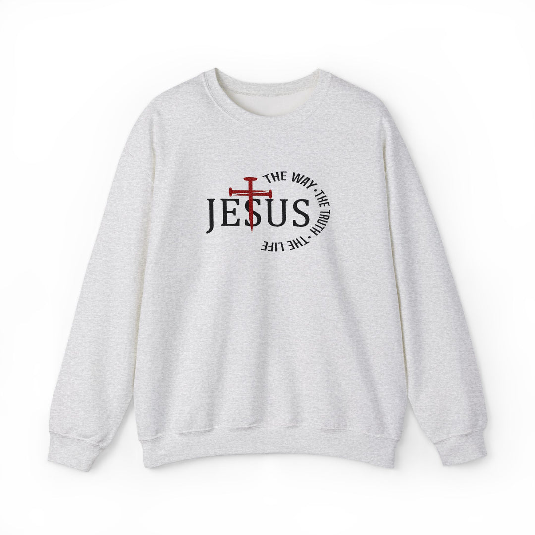 Jesus The Way The Truth - Embroidery Design (Sweatshirt & Hoodie)