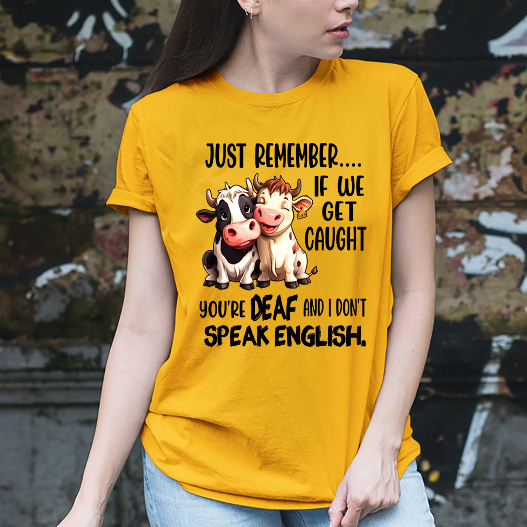 You're DEAF And I don't speak English. T-Shirt