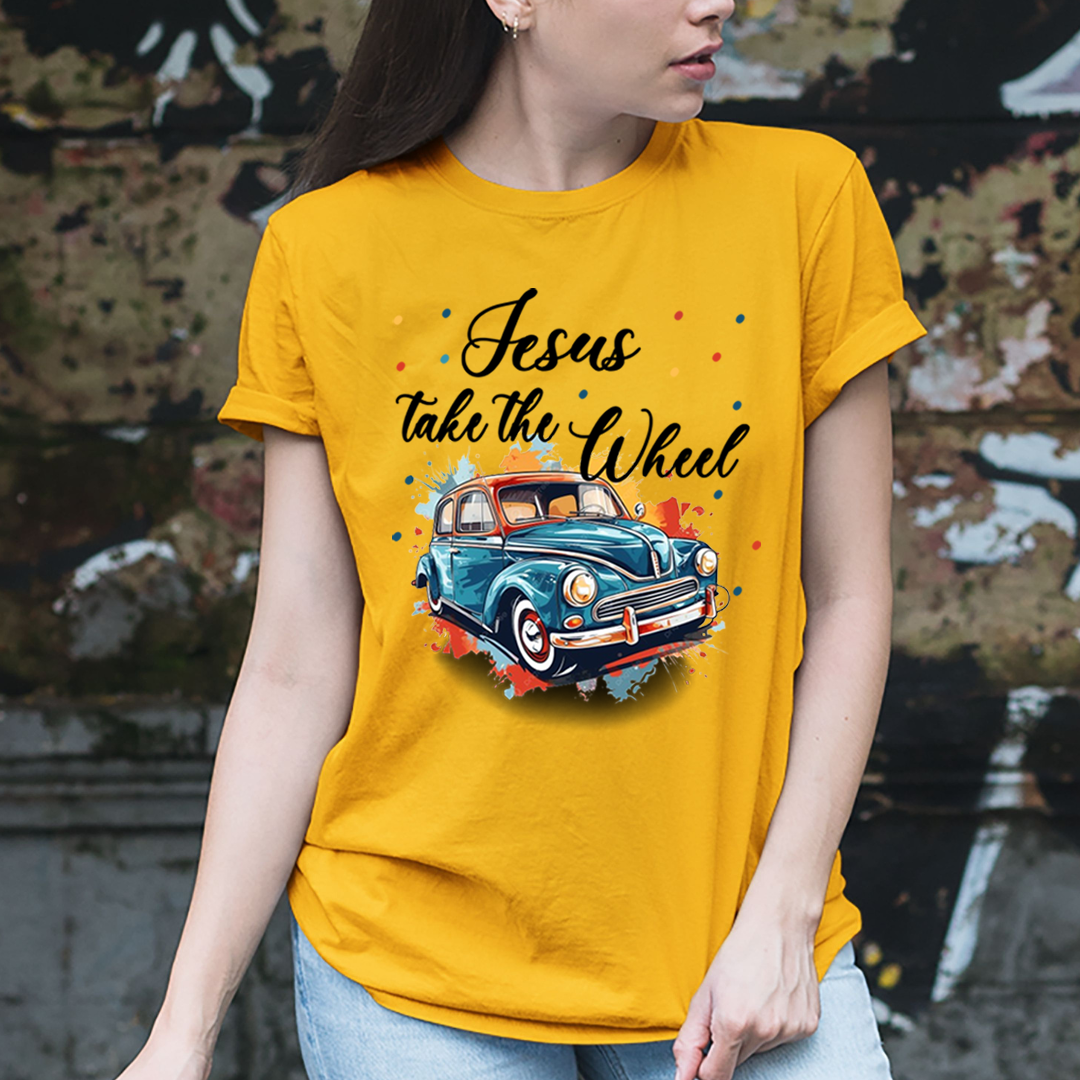 Jesus Take The Wheel - T-Shirt