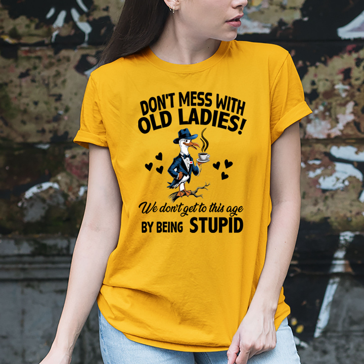 Don't Mess With Old Ladies! By Being Stupid - Unisex T-Shirt