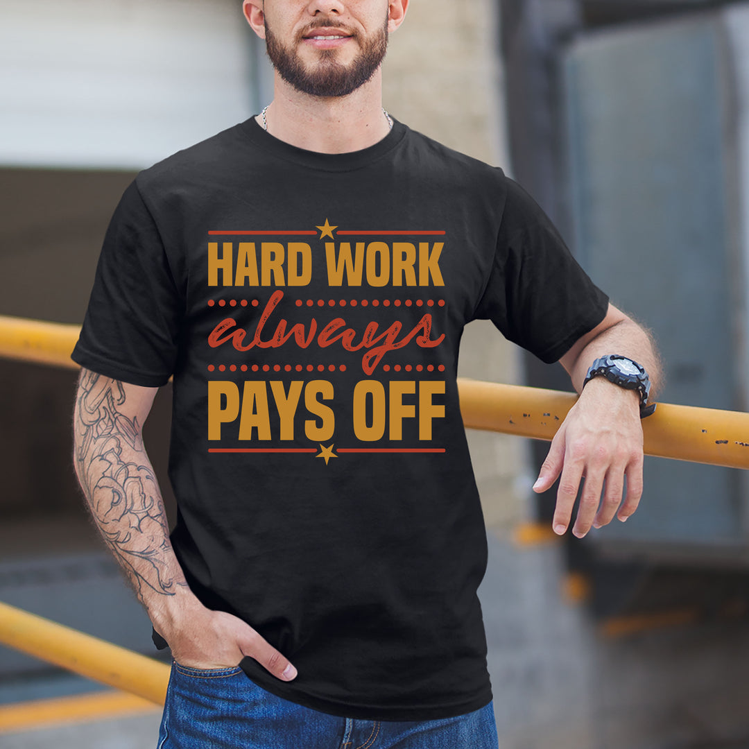 "HARD WORK" MEN TEE