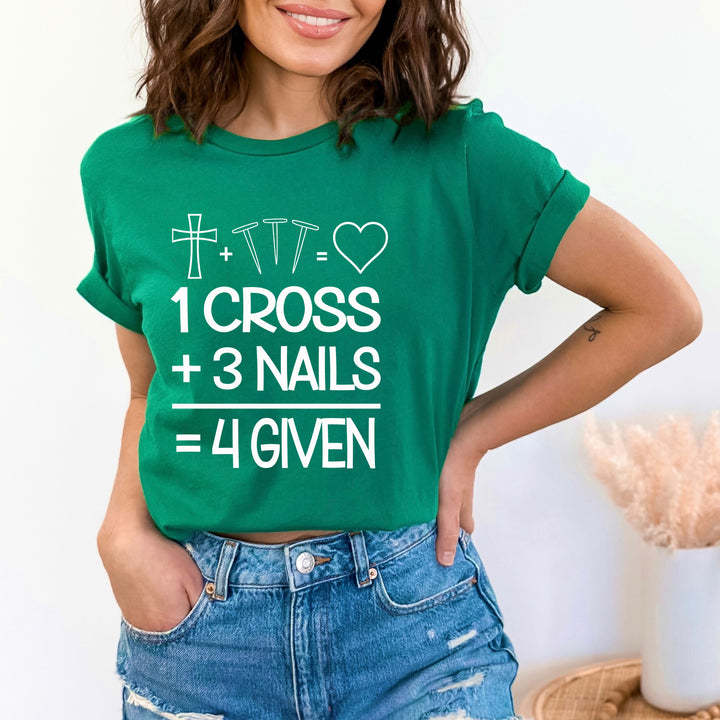1 Cross + 3 Nails - Bella canvas