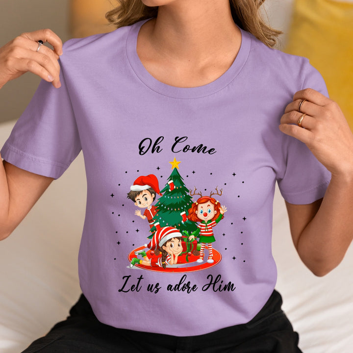 Oh Come Let Us Adore Him - Unisex T-Shirt