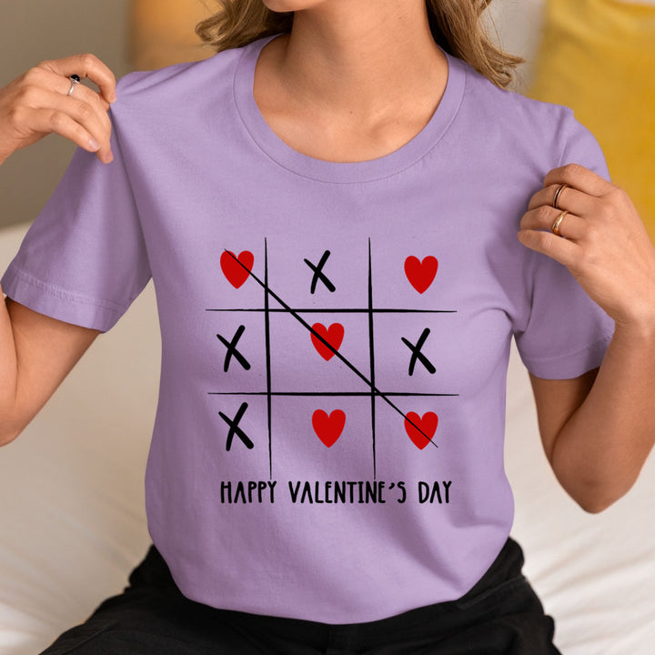 Happy Valentine's Heart And Cross design - Unisex T-Shirt
