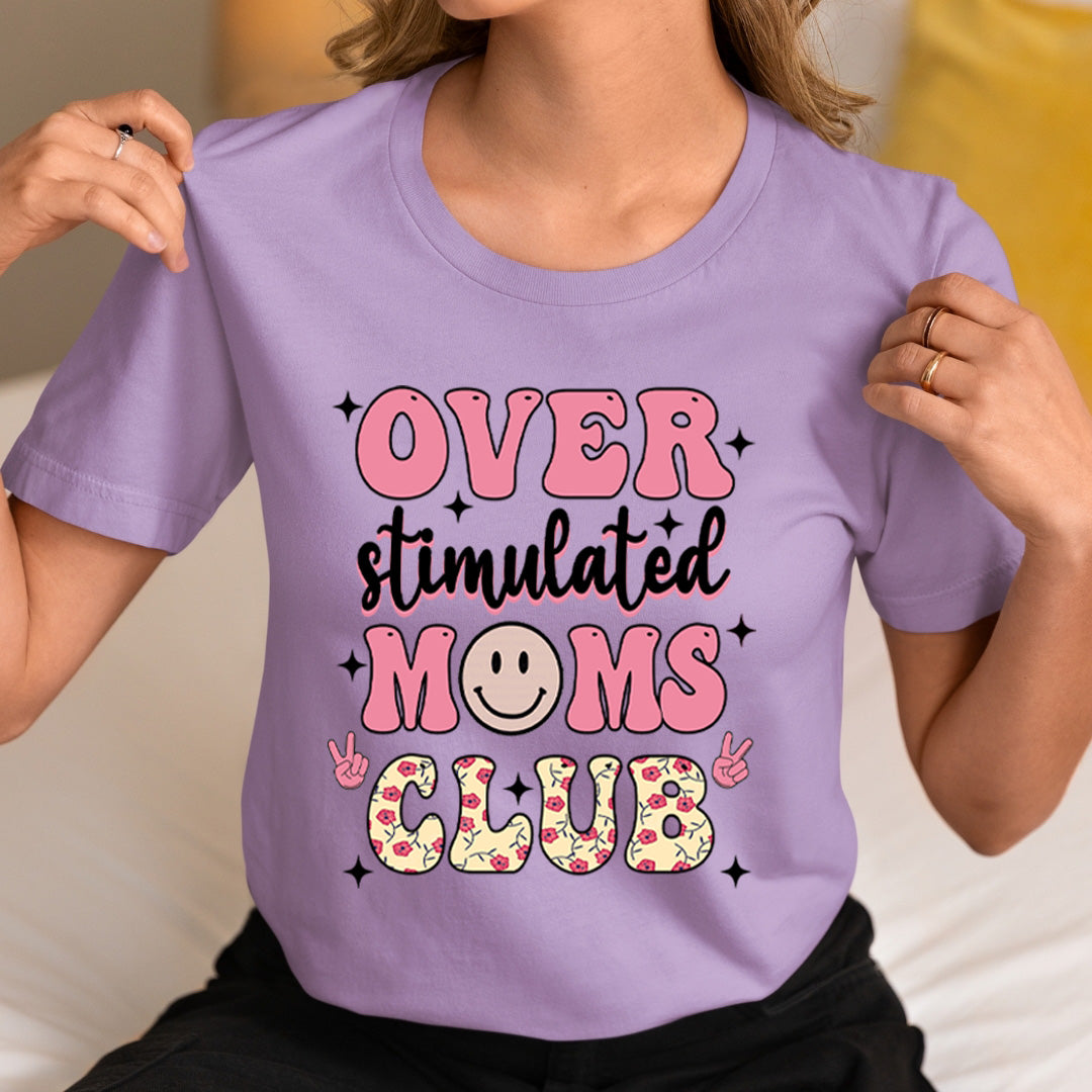 Over Moms Club (colorful) - Unisex T-Shirt