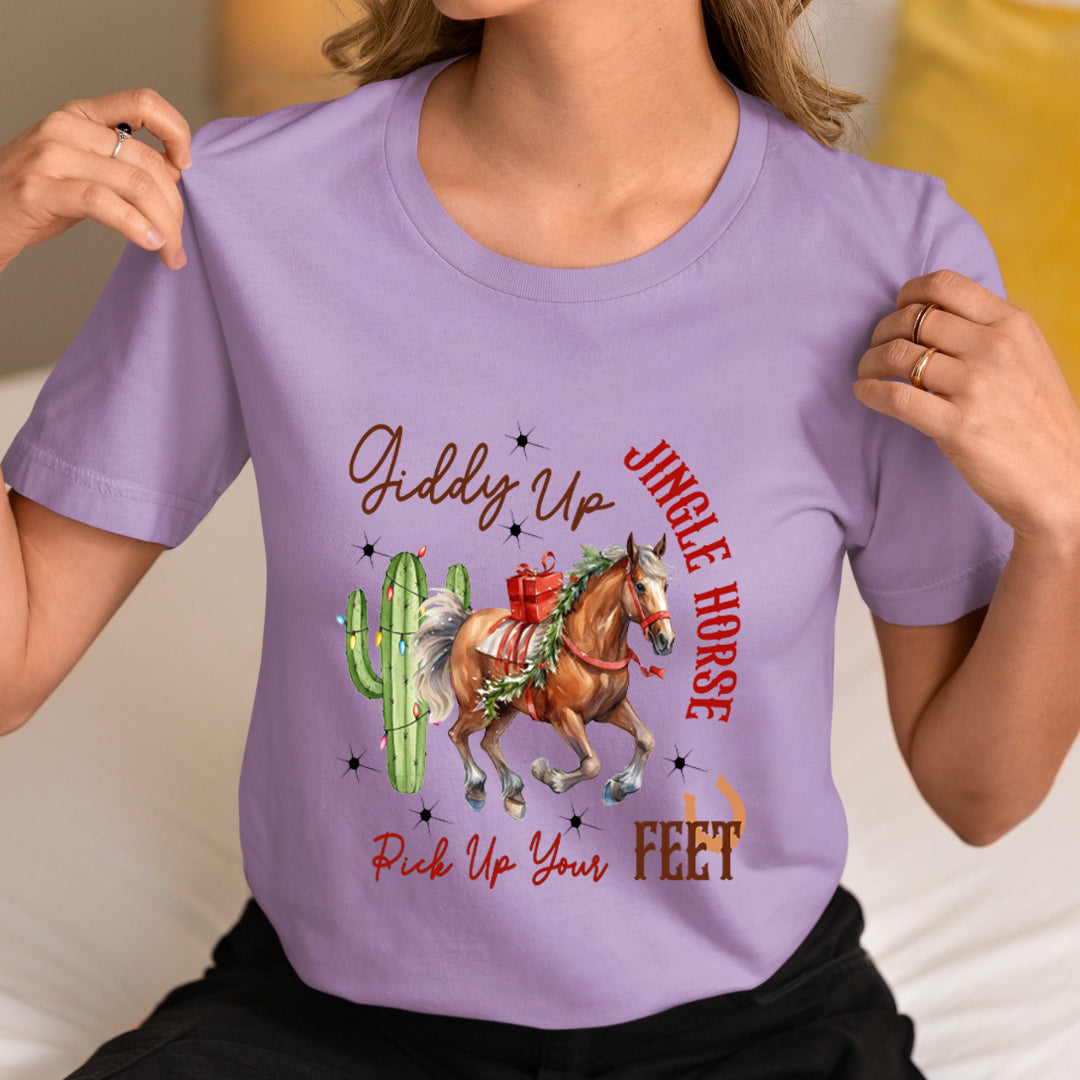 Giddy Up Jingle Horse - Unisex T-Shirt