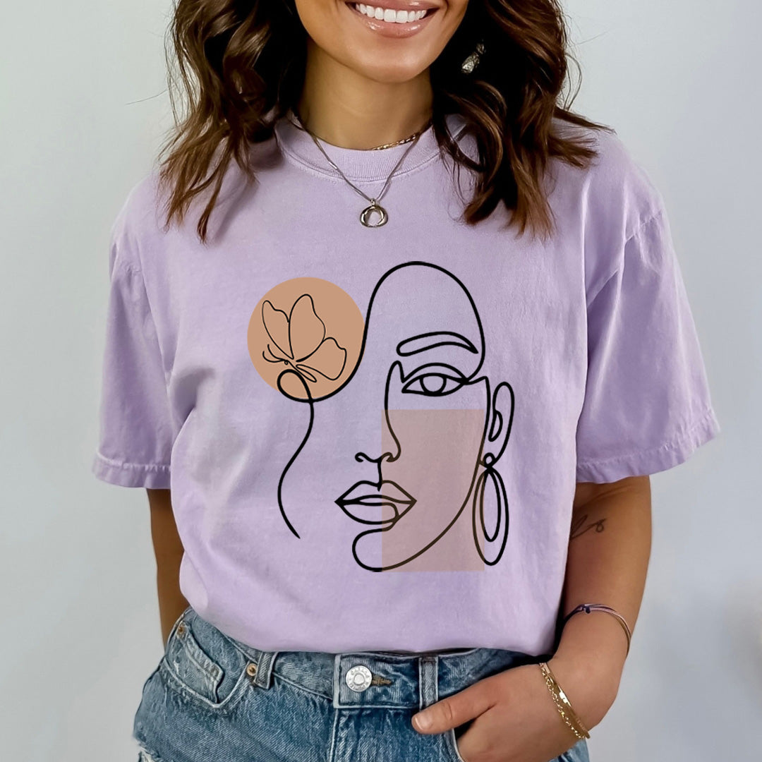 Face Line Woman - Bella canvas