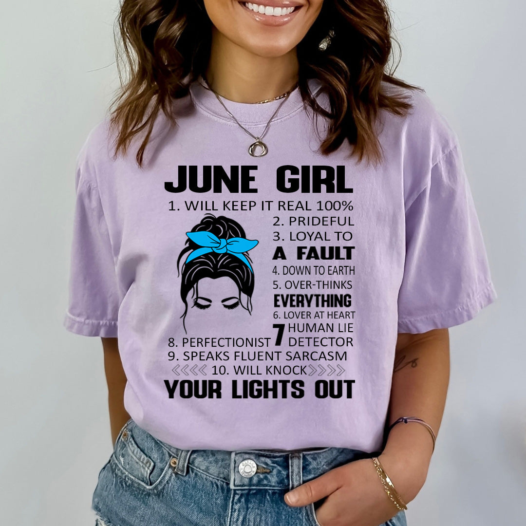 June Girl (Speaks Fluent Sarcasm) - Bella Canvas