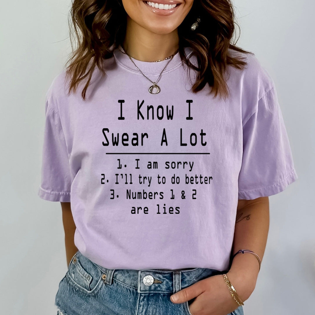 I Know I Swear A lot - Bella canvas