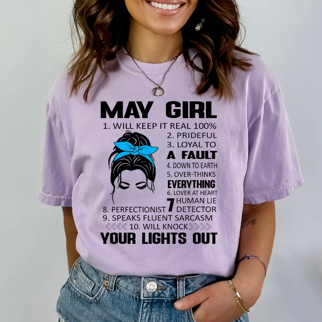 May Girl (Speaks Fluent Sarcasm) - Bella Canvas