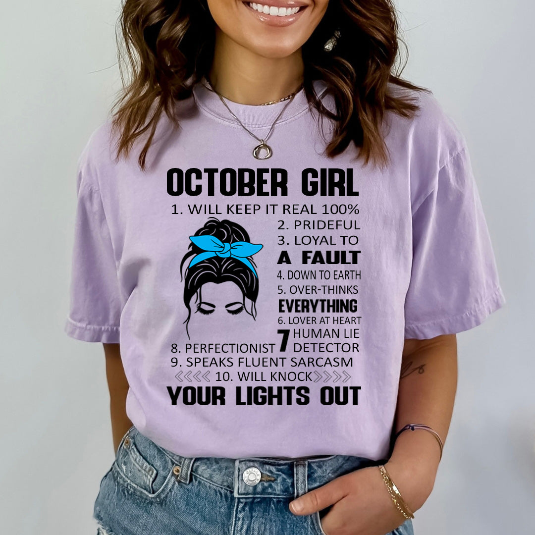 October Girl (Speaks Fluent Sarcasm) - Bella Canvas