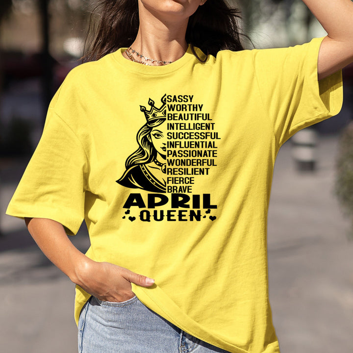 April Queen Worthy And Beautiful - Bella Canvas