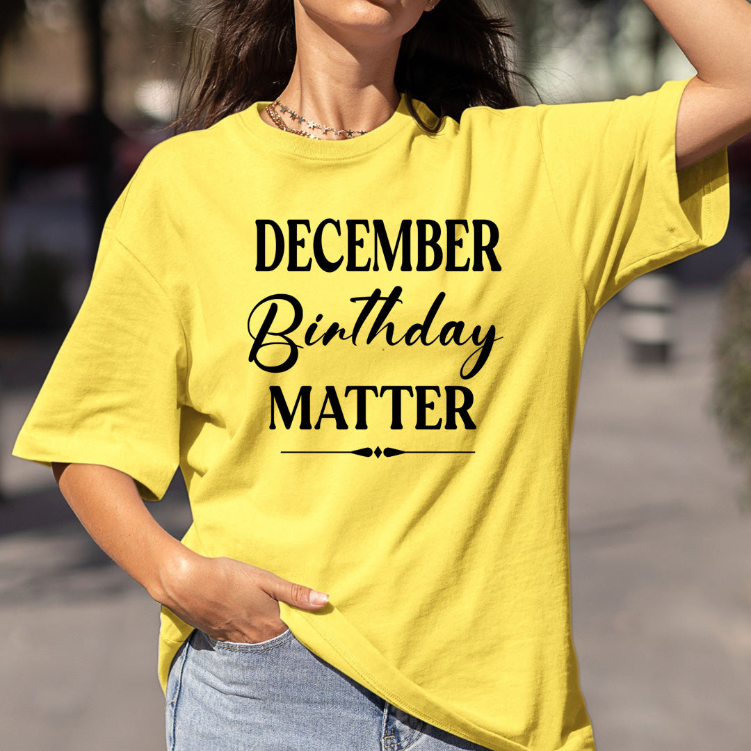 December Birthday Matter - Bella canvas