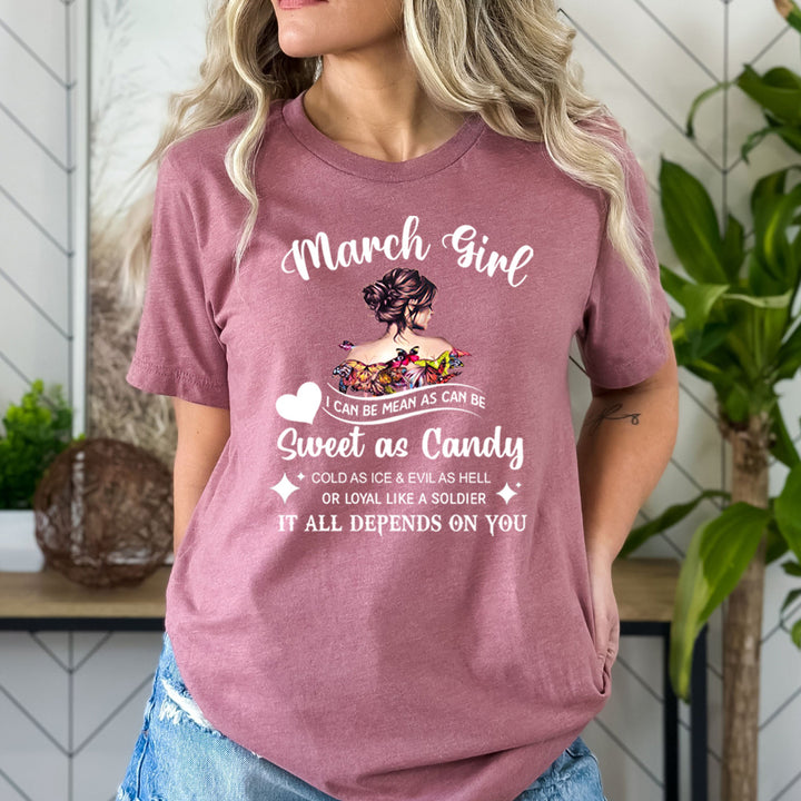 March Girl Sweet As Candy - Bella Canvas