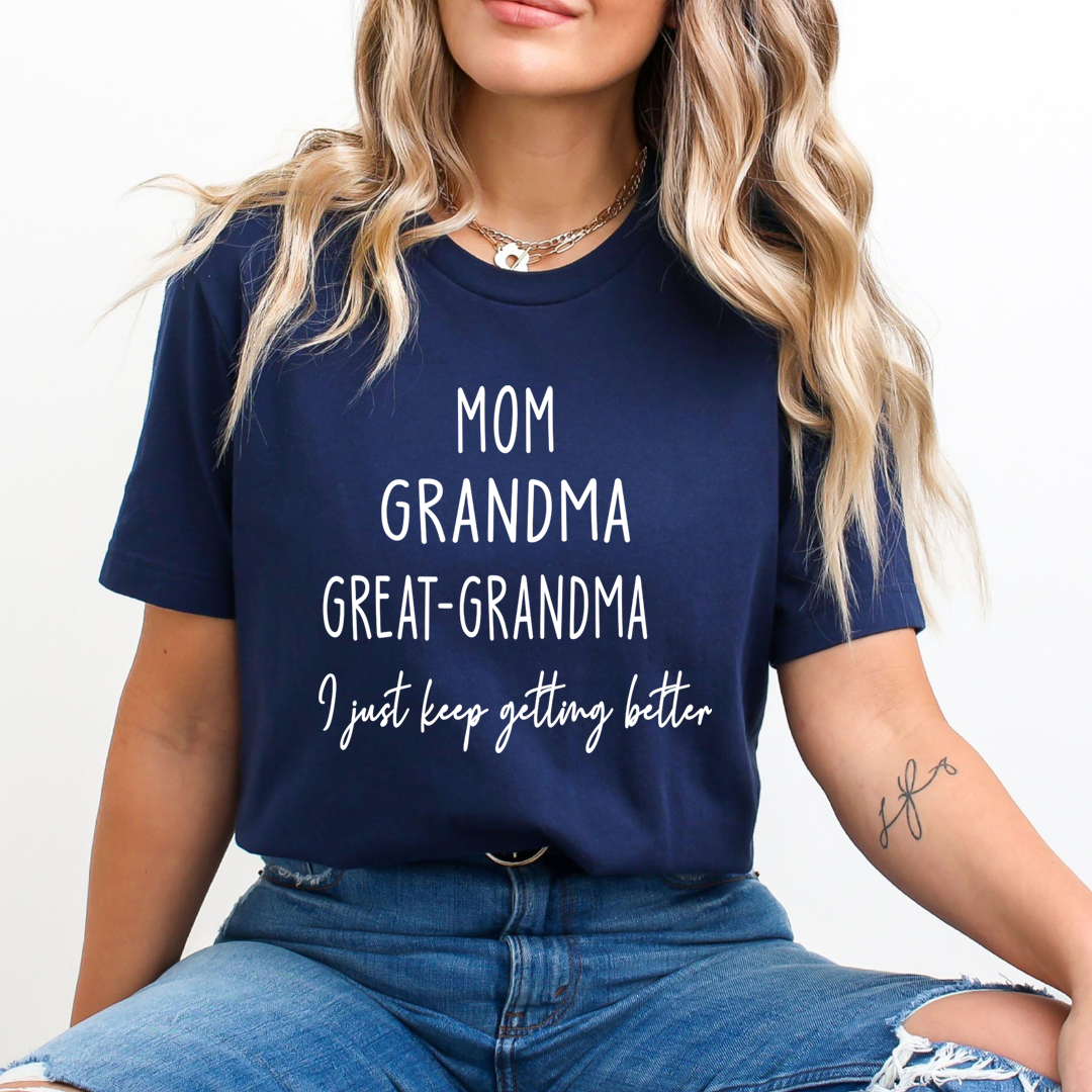 Mom Grandma Great - Grandma - T-Shirt