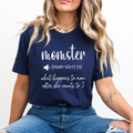 (Mom- ster) (n) what happens to mom after she counts to 3 - Unisex T-Shirt
