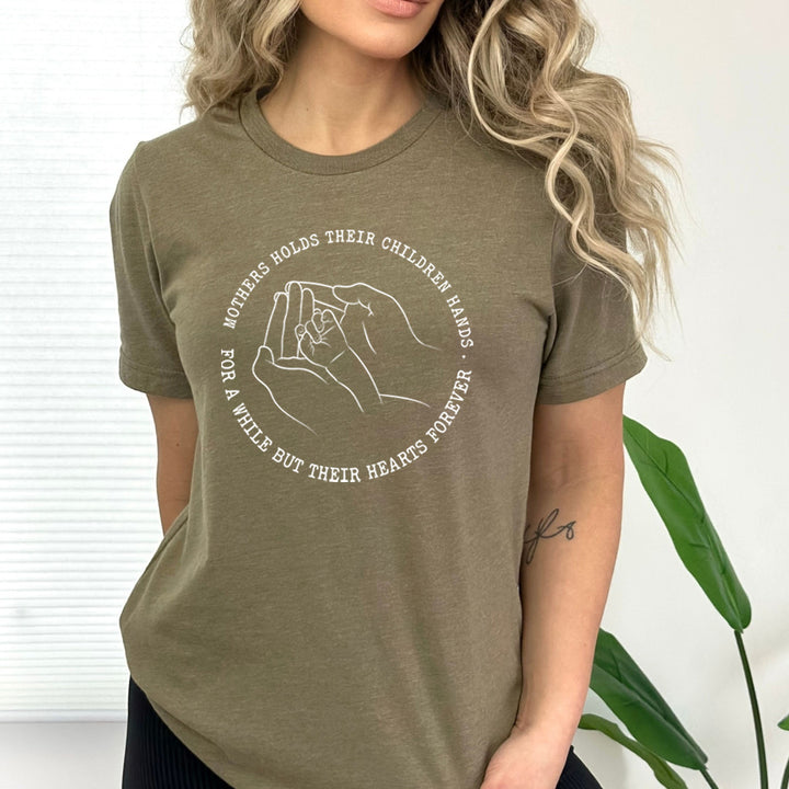 Mothers Holds Their Children Hands - Bella Canvas
