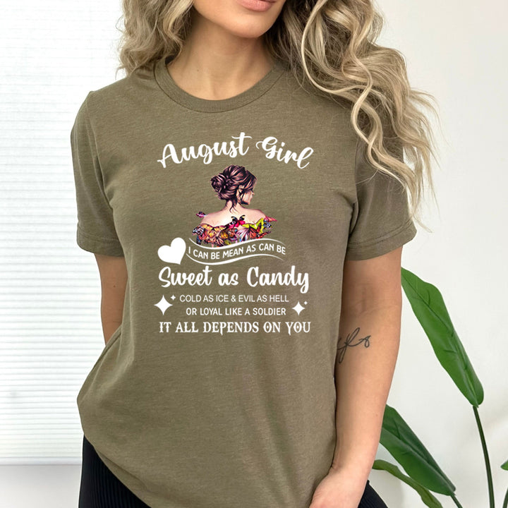 August Girl Sweet As Candy - Bella Canvas