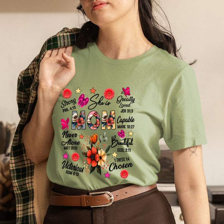 She is Mom Greatly Loved Capable Beautiful - Unisex T-Shirt