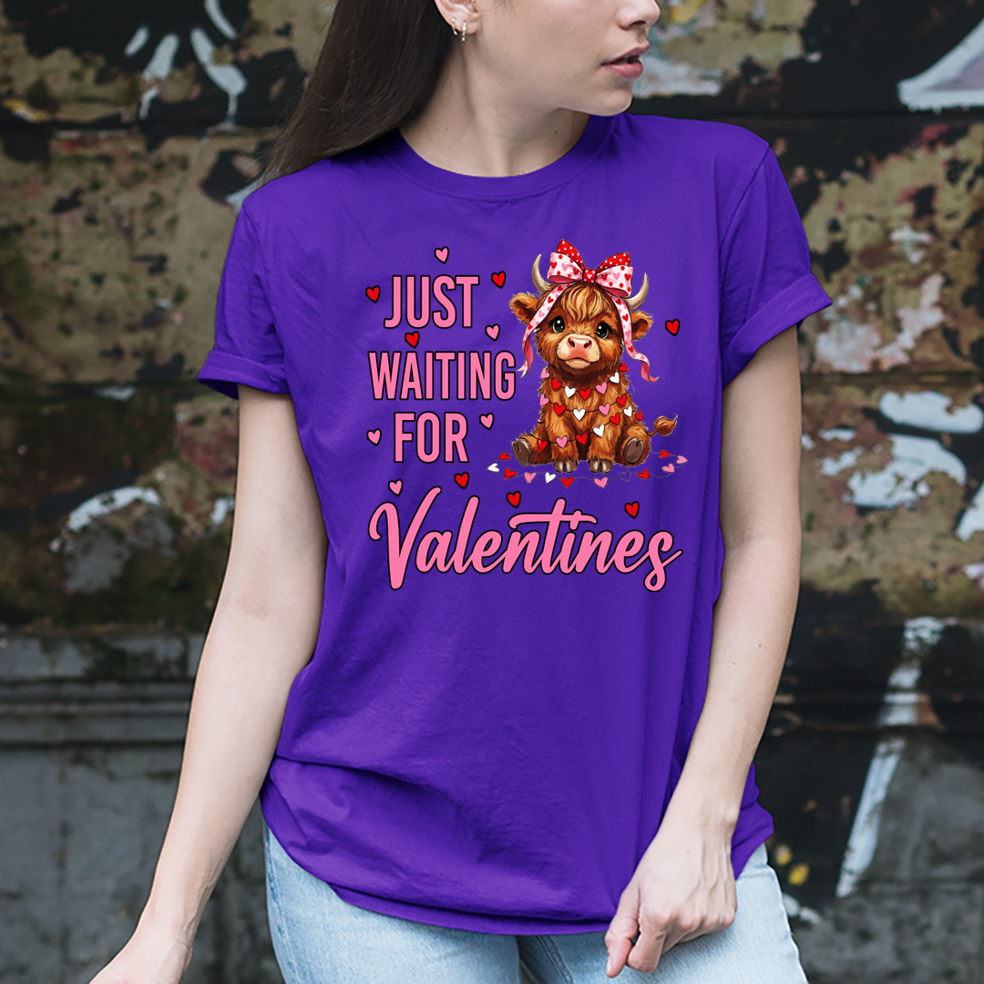 Just Waiting For Valentine - Unisex T-Shirt