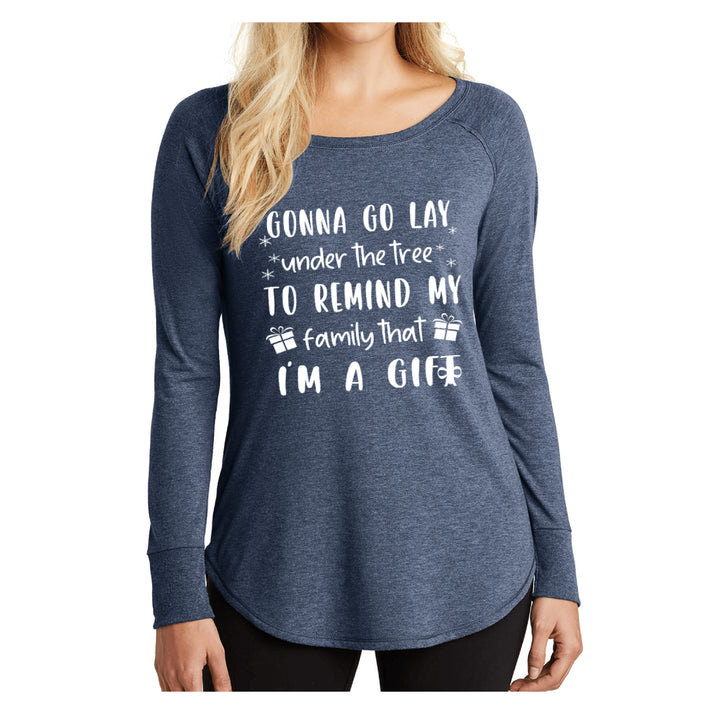 "GONNA GO LAY UNDER THE TREE"- Stylish Long-Sleeve Tee