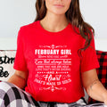 February Girl Who Has Heart That's Made Of Gold  - Unisex T-Shirt