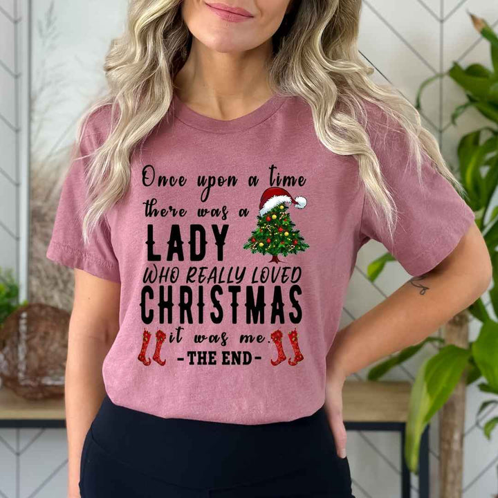 A Lady Who Really Loved Christmas - Bella Canvas