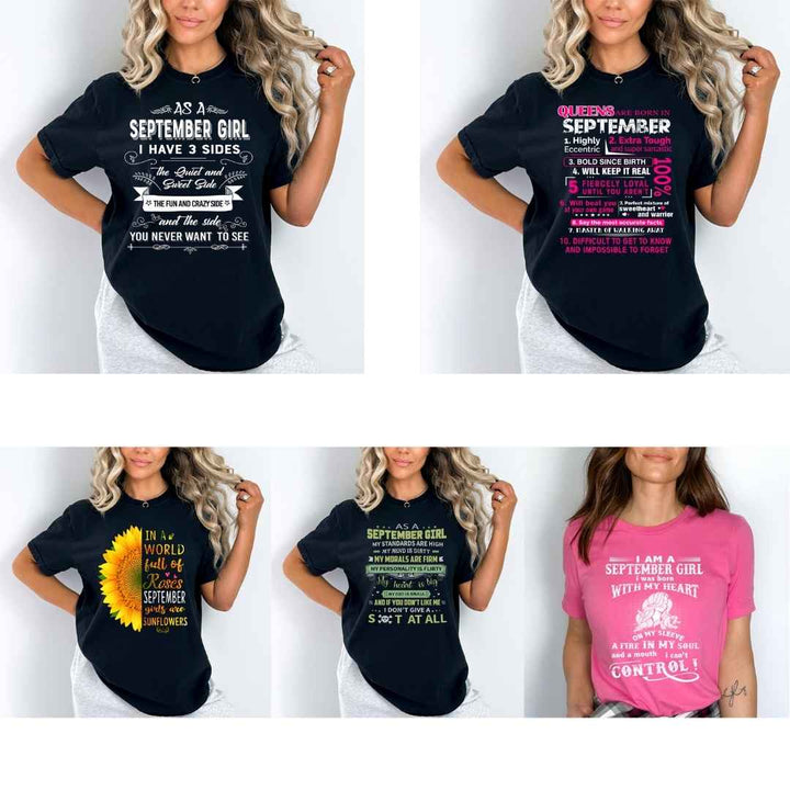 "Get Exclusive Discount On September Combo Pack Of 5 Shirts"(Flat Shipping) For B'day Girls.