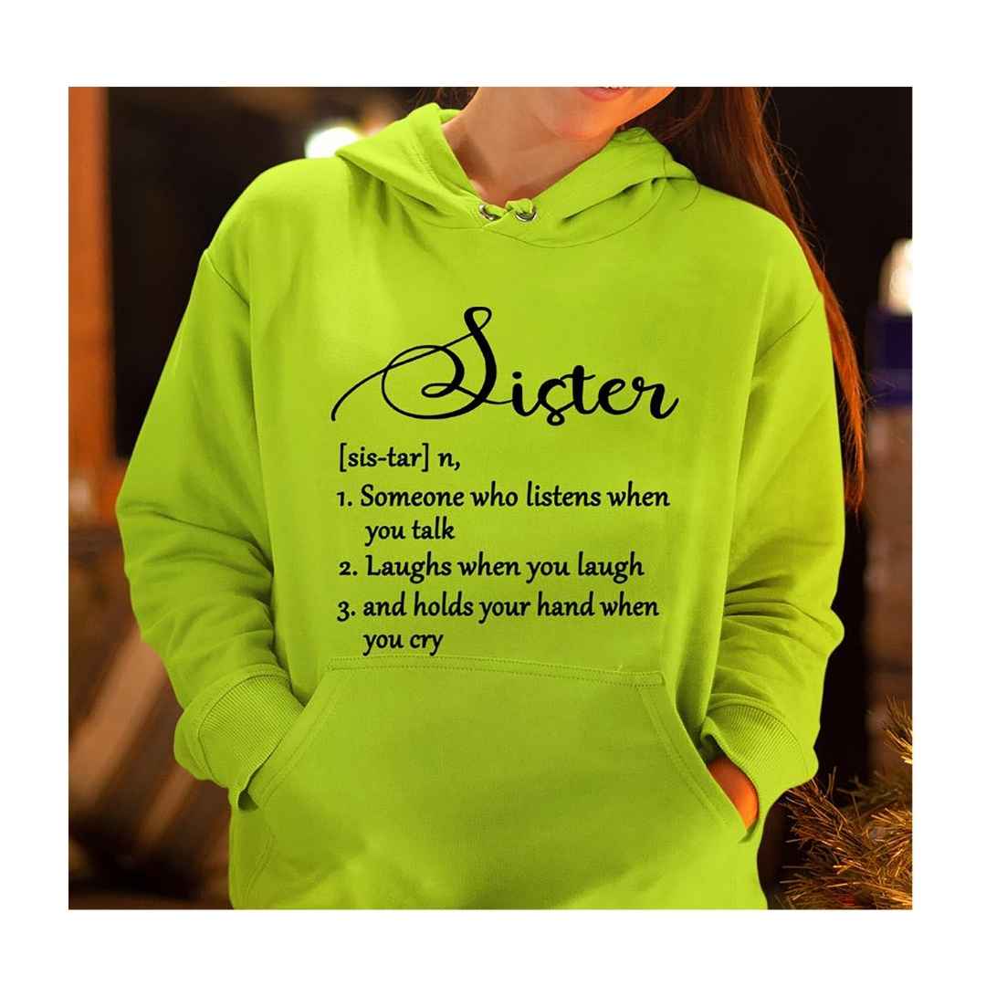 "SISTER(SIS-TAR")" Hoodie And SweatShirt.