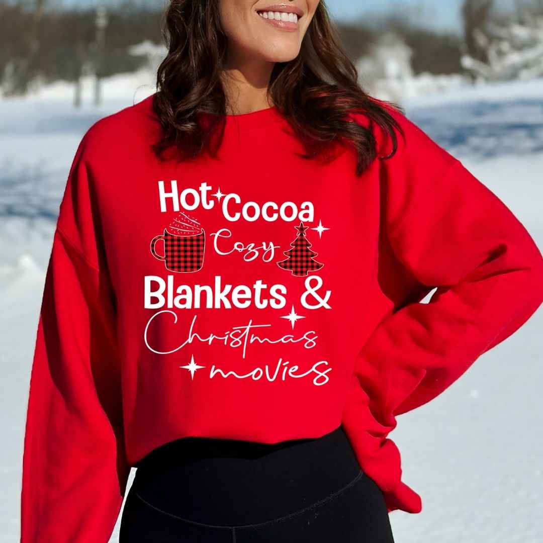 Cozy Blankets & Christmas Movies  - Sweatshirt & Hoodie