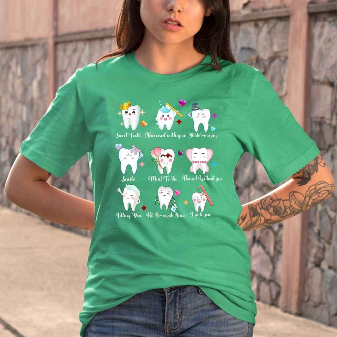 Dental Tooth Valentines Day - Bella canvas
