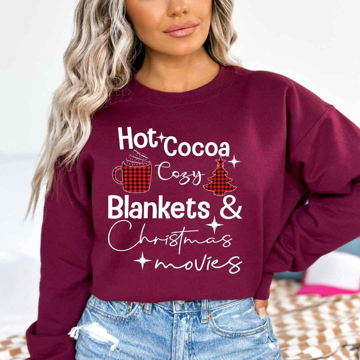 Cozy Blankets & Christmas Movies  - Sweatshirt & Hoodie