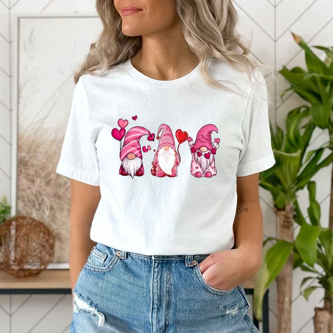 "Valentine Gnomies" - Unisex T-Shirt