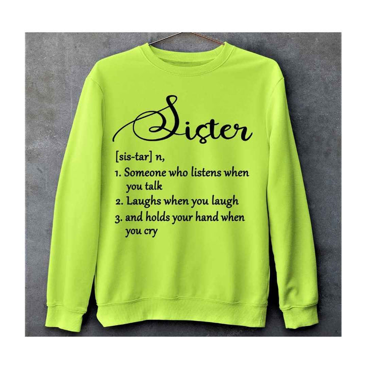 "SISTER(SIS-TAR")" Hoodie And SweatShirt.