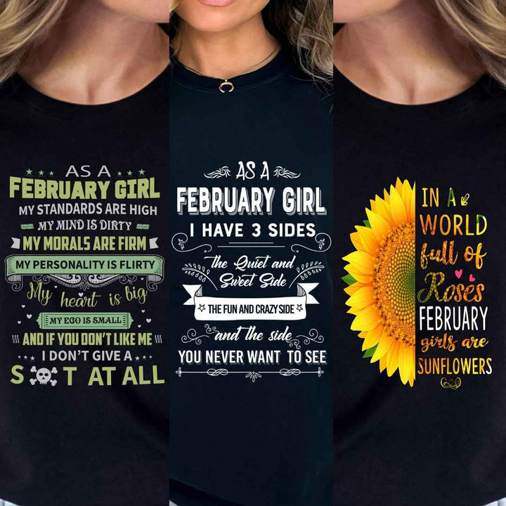 "Get Exclusive Discount On February Combo Pack Of 3 Shirts(Flat Shipping) For B'day Girls