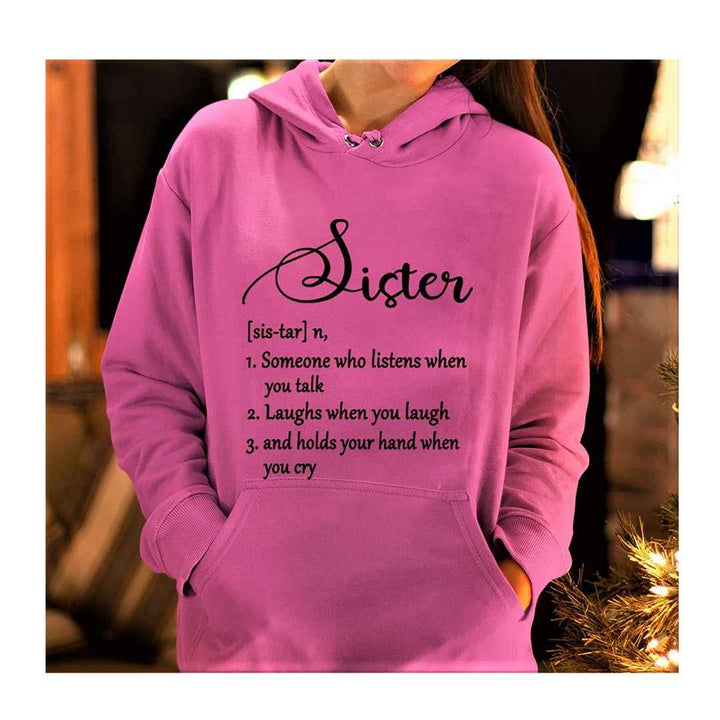 "SISTER(SIS-TAR")" Hoodie And SweatShirt.